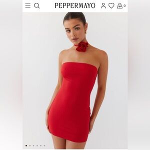 Peppermayo Exclusive - Ruby Glamour Rose Mini
Dress